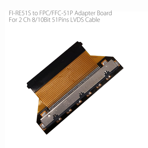 Adaptador de cable plano y flexible para mando lcd led, placa de adaptador de 10 bits, 51 Pines, FI-RE51S a PFC, para 2 canales, 8 bits, conector convertidor ► Foto 1/6