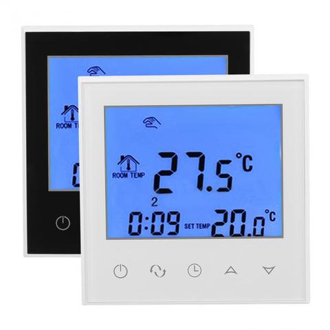 Termostato de calefacción para habitación, regulador de temperatura programable semanal, termostato de pared ► Foto 1/6