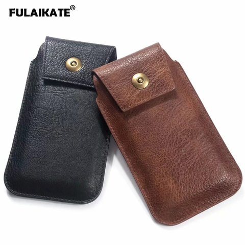 Fulaikat-riñonera para teléfono móvil de 4,7-6,5 pulgadas, bolsa Universal, bolsillo portátil para iPhone Xs Max, bolsas de negocios para hombre ► Foto 1/6