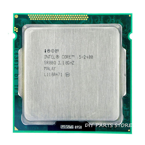 Intel Core i5 2400 i5-2400 3,1 GHz/6 MB Socket LGA 1155 procesador de CPU HD 2000 con memoria: DDR3-1066... DDR3-1333 ► Foto 1/2