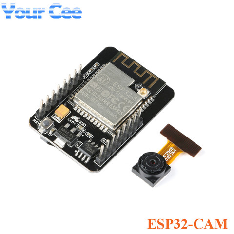 ESP32-CAM WiFi módulo ESP32 serial a WiFi ESP32 CAM Placa de desarrollo 5V Bluetooth con módulo de cámara OV2640 para Arduino ► Foto 1/6