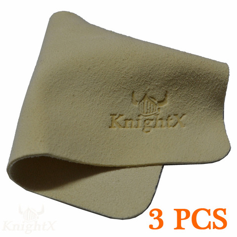 KnightX-Limpiador de piel de ciervo, filtro de lente de cámara UV CPL Star, accesorios de resina para Lentes de vidrio, toallitas ópticas lcd, 3 uds. ► Foto 1/4