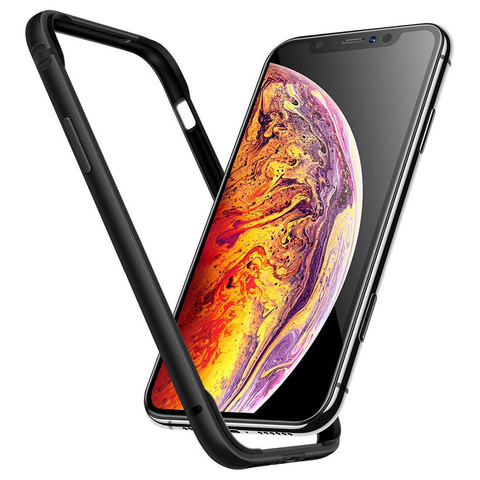 Funda de silicona de aluminio para iPhone, carcasa suave con marco de Metal duro para Apple iPhone 11 Pro Max 12 Mini XS XR X 7 8 Plus SE 2022 ► Foto 1/6