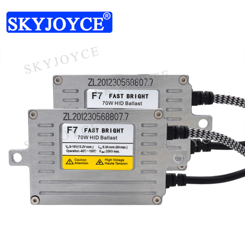 SKYJOYCE 12V 70W Original DLT F7 HID lastre brillante y rápido de Inicio Rápido DLT F7T HID lastre Reactor para coche faro 70W HID Kit ► Foto 1/6