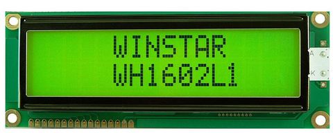 WINSTAR-módulo LCD WH1602L1, 16x2, 5V, integrado con controlador ST7066, pantalla IC, luz de fondo verde, nuevo y original ► Foto 1/1