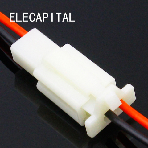 1 Kit 2 Pin Way cable eléctrico conector conjunto de conectores automáticos con cable/Longitud total 21CM ► Foto 1/5