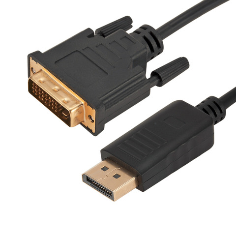1,8 M de DP a DVI convertidor Cable DisplayPort macho a DVI-D 24 + 1Pin Monitor para hombre adaptador Cable de alta calidad ► Foto 1/6