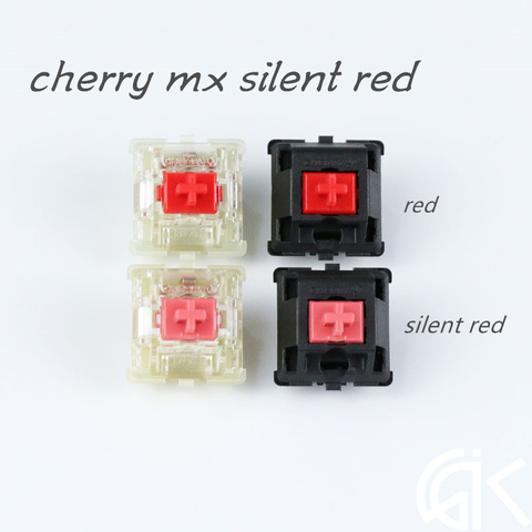 Teclado mecánico MX, silencioso, rojo, silencioso, con eje silencioso, 1 unidad, interruptor de cerezas original ► Foto 1/5