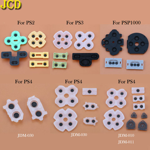 JCD-almohadilla conductora de goma de silicona para PS2, PS3, PS4, PSP1000, juego para Dualshock 4, JDM-001, 011, 30, piezas para reparar controlador ► Foto 1/6