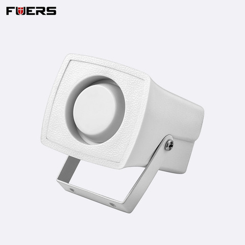 FUERS-minisirena blanca con cable para sistema de seguridad de alarma para el hogar, minisirena con sonido fuerte para protección de seguridad, alarma Personal de 120dB ► Foto 1/3