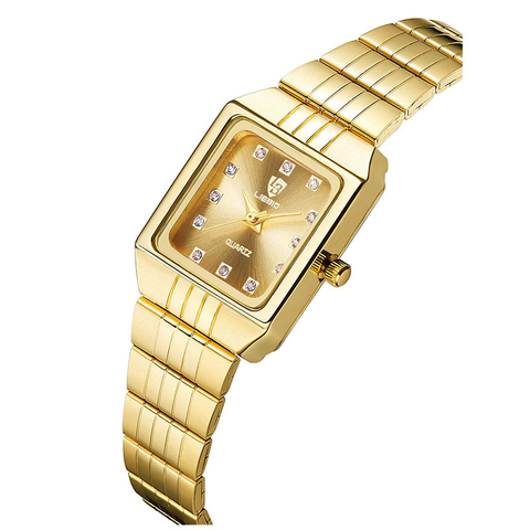 Relojes de acero inoxidable dorado para mujer, reloj de pulsera femenino, 8808 ► Foto 1/6
