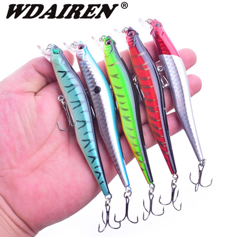 1 Uds señuelo de pesca cebo duro 11,5 cm 10g Minnow Crankbait Wobblers Peche Bass cebos artificiales Pike cebos para carpa Swimbait FA-214 ► Foto 1/6