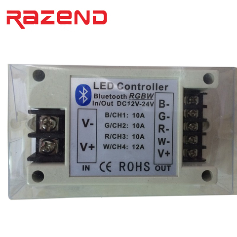 Controlador led RGB RGBW Bluetooth 4,0, tira de luces Led inalámbrica, Control de cc 12V/24V 42A, compatible con IOS/Android ► Foto 1/3