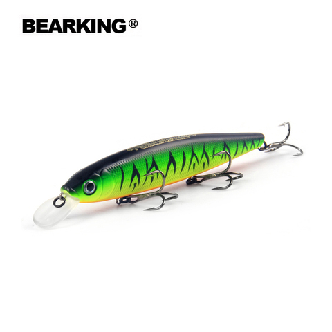 Bearking-señuelo de pesca de Bk17-M130, 1 unidad, pececillo de 25g, 130mm, 1,3-2m de profundidad, cebo duro para pececillos, 10 colores ► Foto 1/6