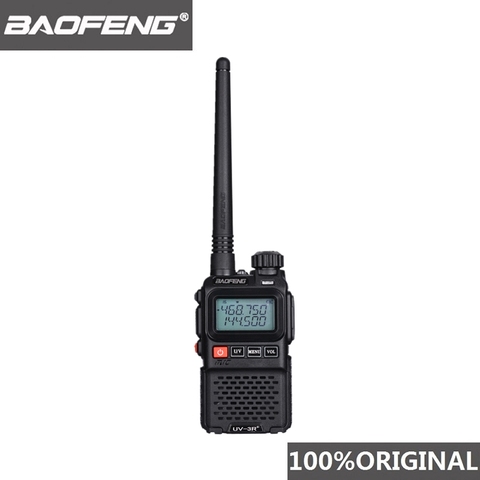 Baofeng-Mini walkie-talkie UV 3R Plus para niños, Radio de 2 vías, UV3R + Vhf Uhf, Comunicador de Radio, UV-3R + cargador Usb ► Foto 1/6