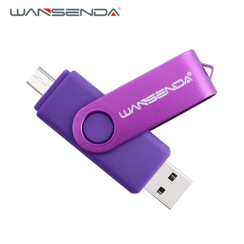 Nueva Wansenda OTG USB flash drive de 4 GB 8 GB 16 GB 32 GB para Android/Tablet/PC USB 2.0 Pendrives pen drive de alta calidad libres paquete ► Foto 1/6