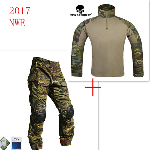 Emersongear G3, camisa y pantalones de combate con rodilleras, ropa de entrenamiento resistente al agua, equipo táctico Airsoft, Multicam Tropic MCTP Emerson ► Foto 1/6