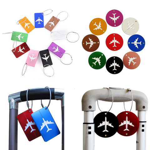 Accesorios de equipaje y bolsas de viaje, etiqueta de aluminio Funky de goma, etiqueta para equipaje, Valijas, novedad de 2022 ► Foto 1/1