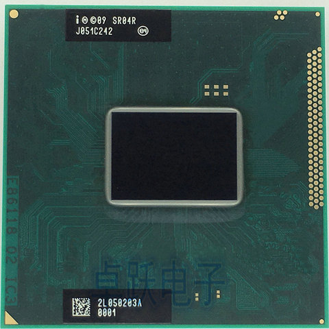 Intel Core I3 2310M CPU cuaderno procesador i3-2310M 3M Cache 2,10 GHz SR04R portátil PPGA988 apoyo PM65 HM65 chipset ► Foto 1/1