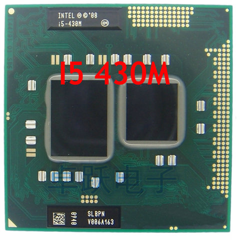 Intel Core I5 430m cpu 3 M/GHz 2,26/2533 MHz/Dual-Core portátil procesador I5-430M Compatible PM55 HM57 HM55 QM57 ► Foto 1/1