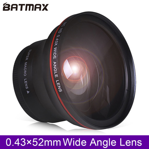 52 MM 0.43x Batmax profesional HD ancho ángulo de la lente (w/Macro parte) para Nikon D7100 D7000 D5500 D5300 D5200 D5100 D3300 D3200 D3 ► Foto 1/1