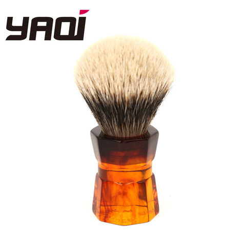 Yaqi 26mm Moka Express dos bandas tejón pelo hombres brocha de afeitar para Barba ► Foto 1/4