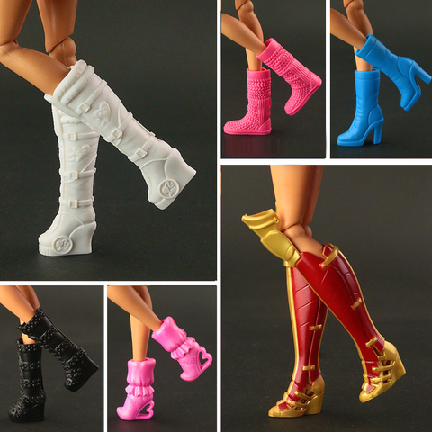 2022 nuevo de alta tacones botas zapatos para muñeca Barbie diseños varían Multicolor accesorios de la muñeca 15 estilo disponible ► Foto 1/6