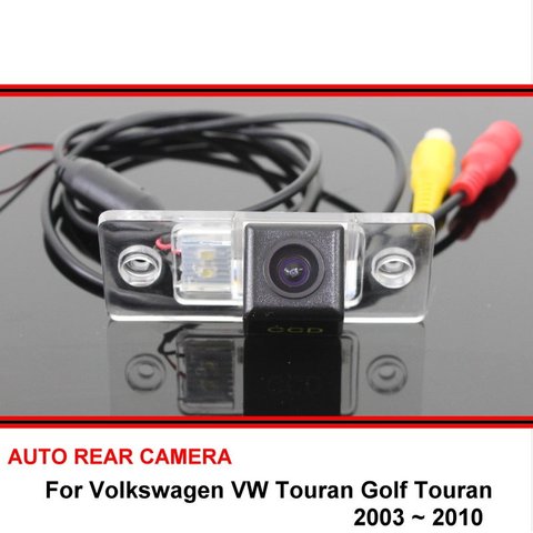 Para Volkswagen Touran Golf Touran 2003 ~ 2010 HD CCD visión nocturna revertir a cámara de aparcamiento para coche cámara de visión trasera ► Foto 1/6