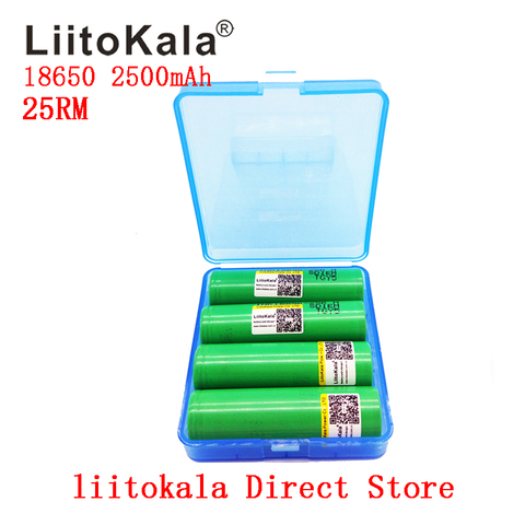 Liitokala 18650 de 2500 mAh de la batería de 3,7 V Original INR18650-25R 20A de li-Ion baterías ► Foto 1/6