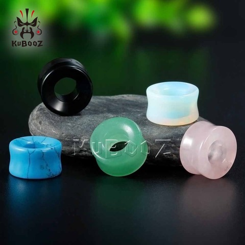 Kubooz piercing piedra ear plugs piercings expander doble flared ear gauges venta par 2 piezas lot ► Foto 1/6