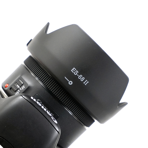 ES-68 II ES 68 II ES-68II Lente capucha Reversible 49mm Cámara accesorios de lentes para Canon EF 50mm f/1,8 STM ► Foto 1/6
