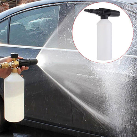 Botella de espuma para nieve con ajuste de cañón, arandela a presión, para lavado de espuma de coche, 450ML ► Foto 1/6