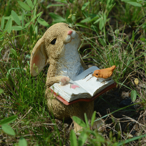 Colección Everyday decoraciones de Pascua para el nuevo para el hogar figuritas lindas de conejo adornos de mesa en miniatura de Hada de jardín ► Foto 1/6