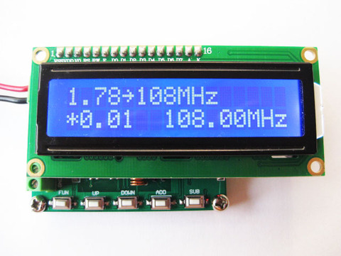 Envío gratuito HM370 DDS FM generador de señal 78 ~ 108 MHz PLL digital de pantalla LCD ► Foto 1/3