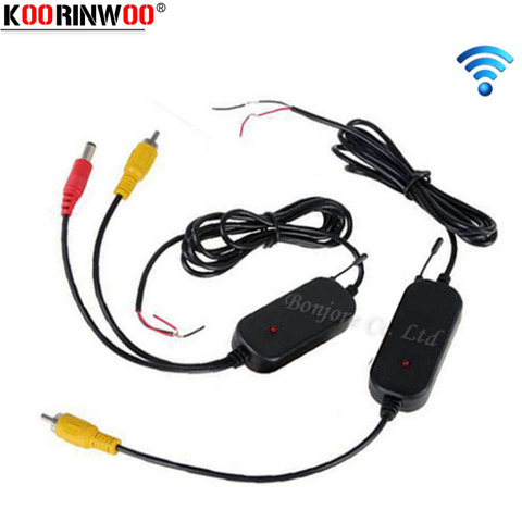 Koorinwoo sistema de aparcamiento 2,4g transmisor inalámbrico y el receptor para 12 V coche cámara de visión trasera y Monitor LCD TFT DVD de Video RCA ► Foto 1/6