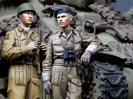 Tuskmodel-kit de figuras en miniatura de resina, equipo de tanque británico WW2, escala 1, 35 ► Foto 1/1