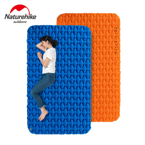 Naturehike Camping al aire libre cojín inflable a prueba de humedad saco de dormir colchón alfombrilla con bolsa inflable para 1-2 personas ► Foto 1/6