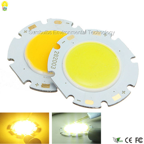 20 unids/lote alta calidad 3W 5W 7W 10W 12W ronda fuente de luz LED COB 28mm Circular LED Chip de potencia en COB lámpara de luz ► Foto 1/1