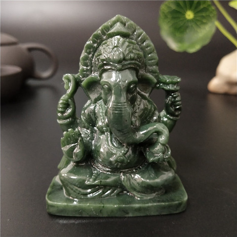 Ganesha-estatua de Buda, escultura de elefante, Dios, Feng Shui, Artesanías hechas a mano de figuras de Ganesha para accesorios de decoración para jardín de casa ► Foto 1/6