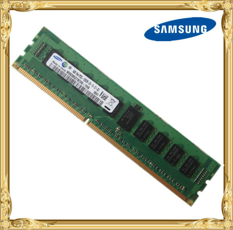 Samsung DDR3 4GB memoria de servidor 1333MHz 1Rx4 ECC REG DDR3 PC3L-10600R registro RAM DIMM 10600 4G ► Foto 1/1