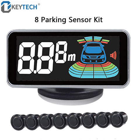 OkeyTech-Sensor de aparcamiento para coche, Radar de marcha atrás, 8 sensores, asistencia aparcamiento aparcar ► Foto 1/6