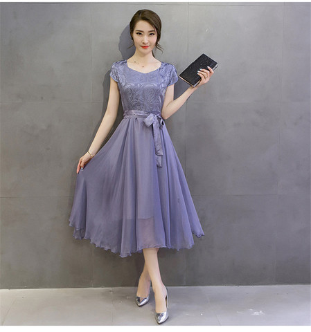 Vestidos Elegantes de seda de color liso para mujer, novedad de