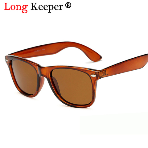Marca Long Keeper para polarizado gafas de sol de las mujeres espejo cuadrado Gafas de sol hombre conducción clásico Unisex gafas Gafas UV400 ► Foto 1/6