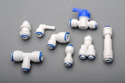 1/4 OD tubo PE a conector rápido con tubo familia beber filtro de agua RO Sistema de ósmosis inversa ► Foto 1/3