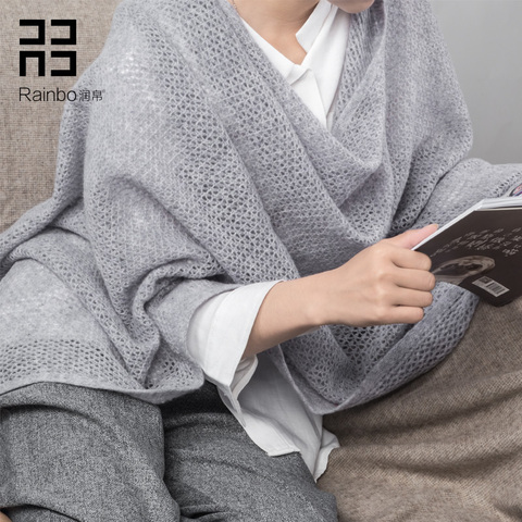 Bufanda de lana de diseñador para mujer, bufandas tejidas para mujer, bufandas de lujo para invierno, moda 2022 ► Foto 1/6