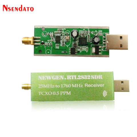 USB 2,0 RTL SDR 0,5 PPM TCXO RTL2832U R820T2 25MHZ a 1760MHZ receptor/sintonizador de TV AM, FM, NFM, DSB, LSB, SW, receptor de Radio SDR con Stick ► Foto 1/6