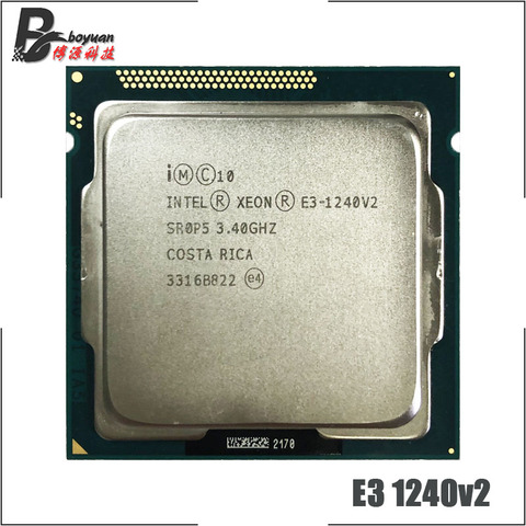 Intel Xeon E3-1240 v2 E3 1240v2 E3 1240 v2 3,4 GHz Quad-Core CPU procesador 8M 69W LGA 1155 ► Foto 1/1