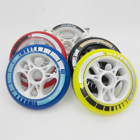 PS-ruedas de patín de velocidad en línea, para 85A, PU elástico, 110mm, 100mm, 90mm, rueda de carreras ► Foto 1/6