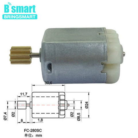 Motor eléctrico de la cerradura de la puerta del coche del cepillo 22125 FC-280PC con el engranaje 0,7 9 t Motor de la ventana de la energía del vehículo/Motor del espejo retrovisor del coche ► Foto 1/6