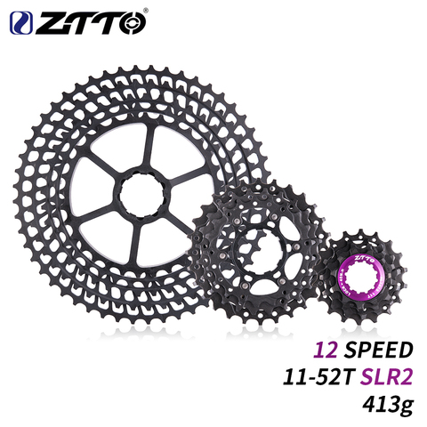 ZTTO 12 Velocidad Cassette 11-52 T SLR 2 12 s MTB 12 Velocidad ultraligero K7 12 V 12 V 413g CNC rueda libre bicicleta de montaña bicicleta partes HG Hub ► Foto 1/6